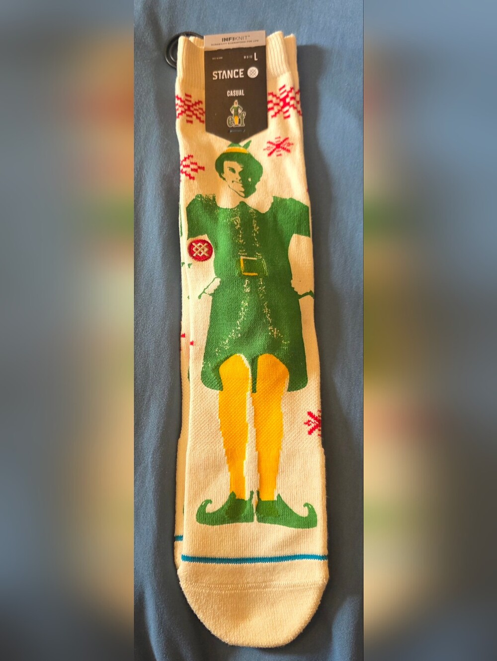 NEW Stance Brand Buddy The Elf Character Crew Socks Size L